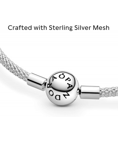 Moments Mesh Bracelet - Sterling Silver Charm Bracelet for Women - Compatible Moments Charms - Features Sterling Silver - Gif...