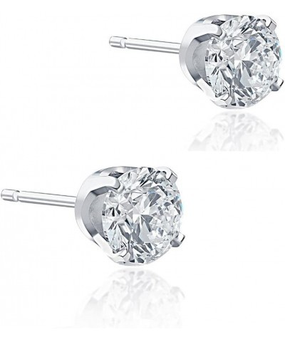 1-3 Ct T.W. Lab Grown Round-Cut Diamond Studs in 14k White, Yellow, or Rose Gold Women's Earrings by Pompeii3 White Gold 2.5 ...