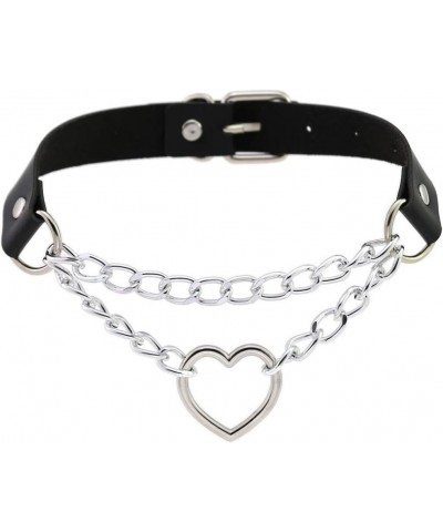 Choker Collar for Women Girls, Adjustable Rock Punk Choker Collar Necklace Red $7.83 Necklaces