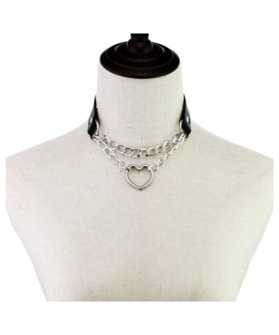 Choker Collar for Women Girls, Adjustable Rock Punk Choker Collar Necklace Red $7.83 Necklaces