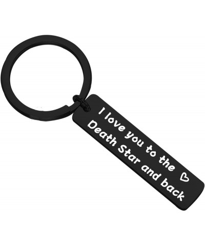 I Love You To The Death Star And Back Keychain Wedding Gift For Couple Boyfriend Girlfriend Death Back Keychain Black $7.50 O...