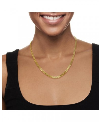 18kt Gold Over Sterling Bismark-Link Jewelry Set: Necklace and Bolo Bracelet $65.66 Necklaces