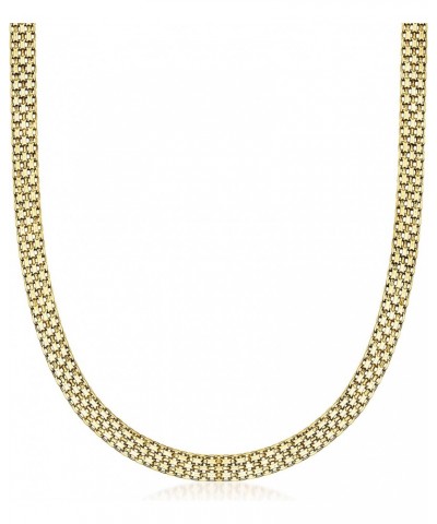 18kt Gold Over Sterling Bismark-Link Jewelry Set: Necklace and Bolo Bracelet $65.66 Necklaces