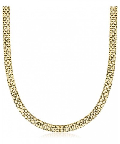 18kt Gold Over Sterling Bismark-Link Jewelry Set: Necklace and Bolo Bracelet $65.66 Necklaces