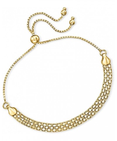 18kt Gold Over Sterling Bismark-Link Jewelry Set: Necklace and Bolo Bracelet $65.66 Necklaces