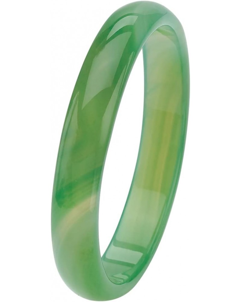 PalmBeach Genuine Green Agate Bangle Bracelet (13mm), 8.5 inches $29.89 Bracelets