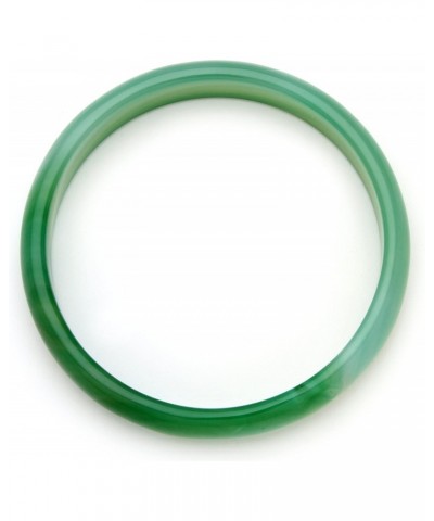 PalmBeach Genuine Green Agate Bangle Bracelet (13mm), 8.5 inches $29.89 Bracelets