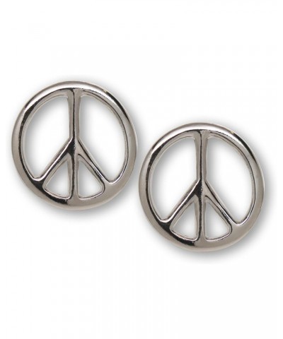 Peace Sign Hippie -Two Pack Jacket or Hat Pins Polished Silver Finish Pewter $8.84 Brooches & Pins