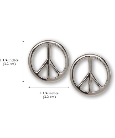 Peace Sign Hippie -Two Pack Jacket or Hat Pins Polished Silver Finish Pewter $8.84 Brooches & Pins