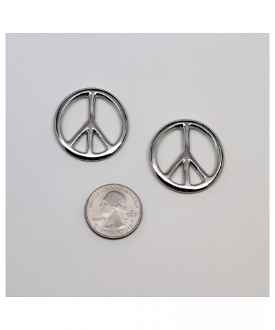 Peace Sign Hippie -Two Pack Jacket or Hat Pins Polished Silver Finish Pewter $8.84 Brooches & Pins