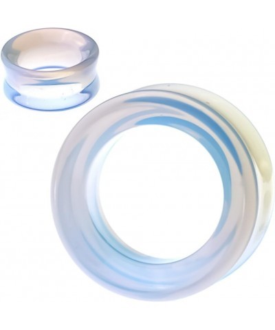 SoScene Hollow Tunnels Opalite Organic Stone Ear Plugs Gauges Sold in Pairs 22MM-7/8 INCH $8.83 Others