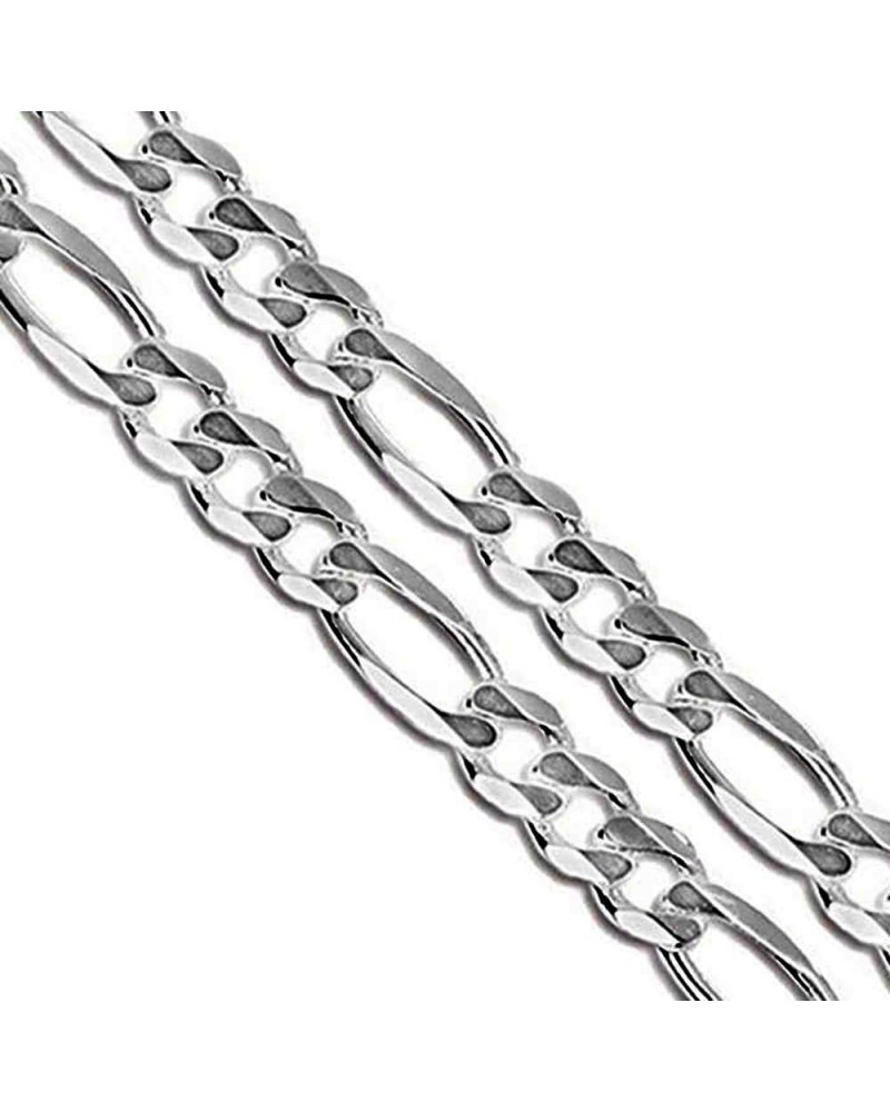 Stainless Steel Figaro Chain 4mm 5mm 5.9mm 6.9mm 9mm New Solid Link Necklace 9.0mm Length 26 Inches $7.53 Necklaces