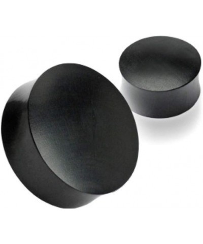 Black Areng Wood Saddle Fit Solid Organic Plugs 1.67" (42.5mm) $12.23 Body Jewelry