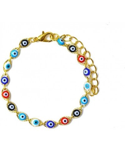 Evil Eye Bracelets for Women,Luckly Blue Eye Link Bracelet,14K Gold Plated Evil Eye Chain Bracelet for Girls,Evil Eye Jewelry...