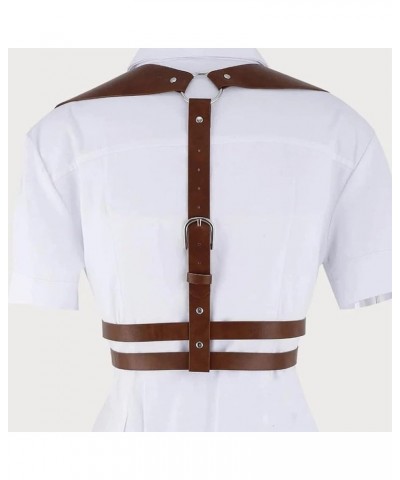 Leather Waist Belt Punk Body Harness Leather Body Chain Belts Party Rave Club Body Accessories for Women and Girls Brown $14....