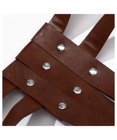 Leather Waist Belt Punk Body Harness Leather Body Chain Belts Party Rave Club Body Accessories for Women and Girls Brown $14....