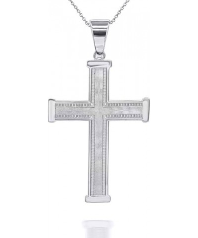 Solid Sterling Silver Religious Cross Pendant Necklace 20.0 Inches Mini $29.75 Necklaces