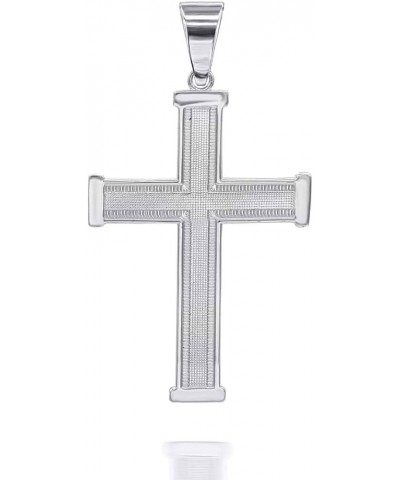 Solid Sterling Silver Religious Cross Pendant Necklace 20.0 Inches Mini $29.75 Necklaces