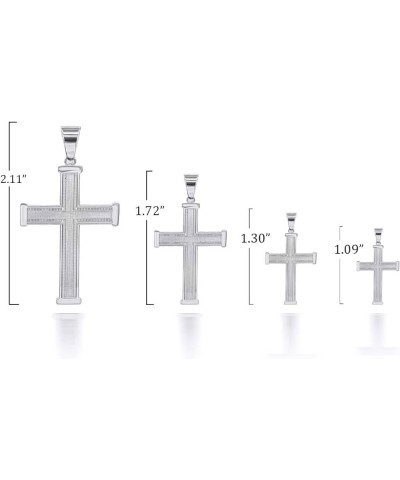 Solid Sterling Silver Religious Cross Pendant Necklace 20.0 Inches Mini $29.75 Necklaces