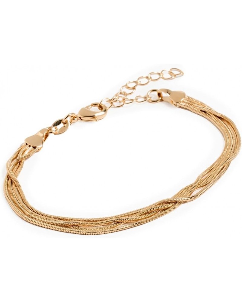 Women's Layered Snake Bracelet Gold $36.00 Bracelets