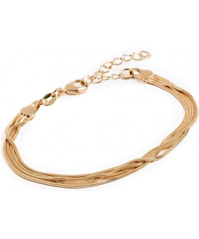 Women's Layered Snake Bracelet Gold $36.00 Bracelets