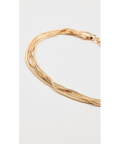 Women's Layered Snake Bracelet Gold $36.00 Bracelets