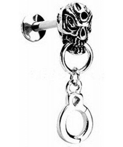 Labret Handcuff Dangle Top Skull 16g 5/16'' bar Helix $7.55 Body Jewelry