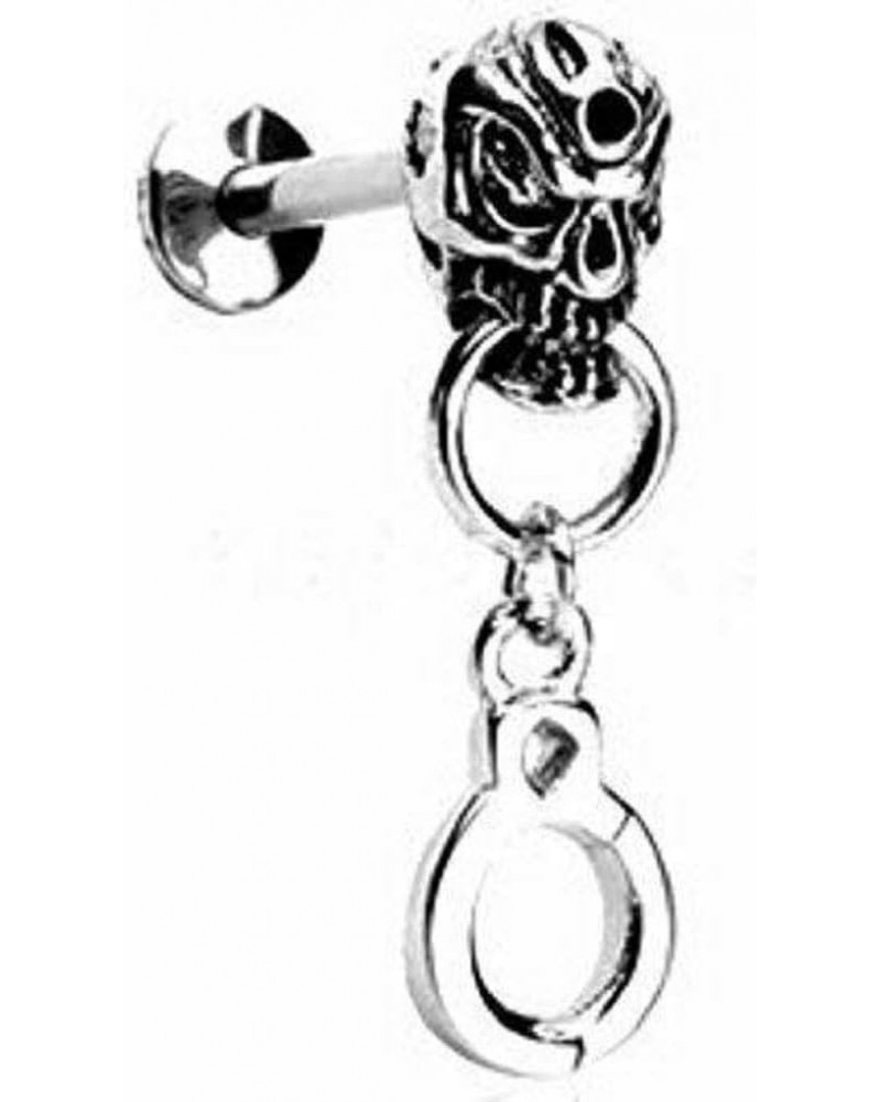 Labret Handcuff Dangle Top Skull 16g 5/16'' bar Helix $7.55 Body Jewelry