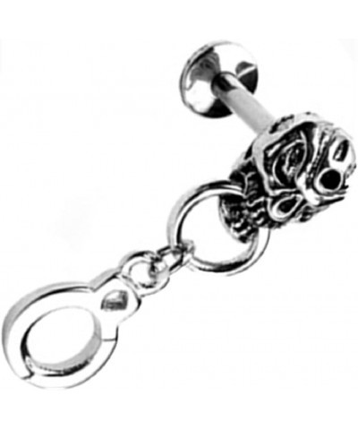 Labret Handcuff Dangle Top Skull 16g 5/16'' bar Helix $7.55 Body Jewelry