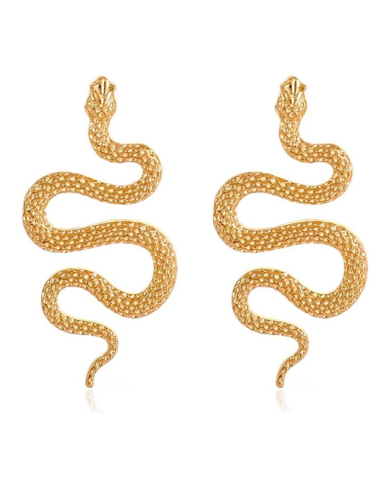 Serpent Snake Earrings Viper Snake Halloween Animal Snake Dangle Earrings Women Girls Snake Stud Earrings Jewelry gold snake ...