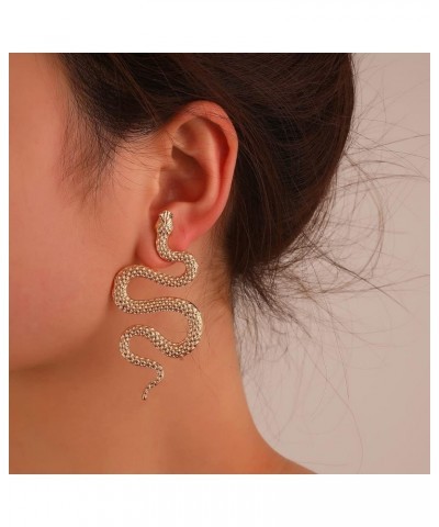 Serpent Snake Earrings Viper Snake Halloween Animal Snake Dangle Earrings Women Girls Snake Stud Earrings Jewelry gold snake ...