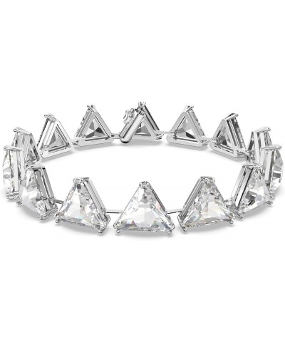 Ortyx, Earrings and Bracelet Crystal Jewelry Collection, Clear Crystals, Rhodium Finish Triangle Cut Crystal Bracelet $42.71 ...