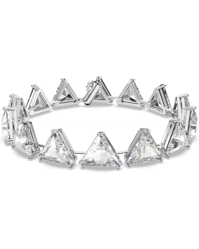 Ortyx, Earrings and Bracelet Crystal Jewelry Collection, Clear Crystals, Rhodium Finish Triangle Cut Crystal Bracelet $42.71 ...