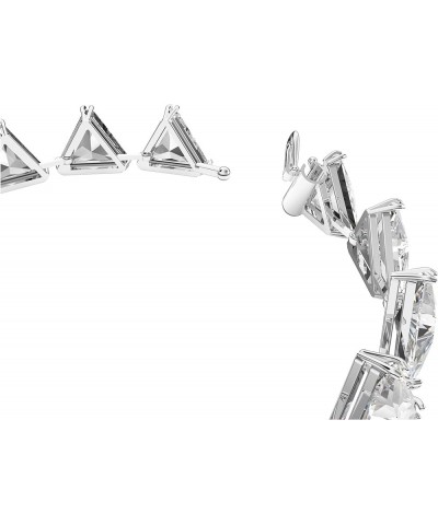 Ortyx, Earrings and Bracelet Crystal Jewelry Collection, Clear Crystals, Rhodium Finish Triangle Cut Crystal Bracelet $42.71 ...