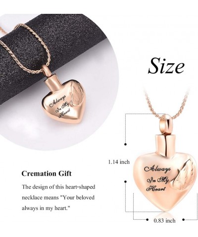 Heart Urn Necklace for Ashes for Women Gilrs Cremation Jewelry Memorial Gifts Keepsake Birthstone Pendant for Human Pet Ashes...