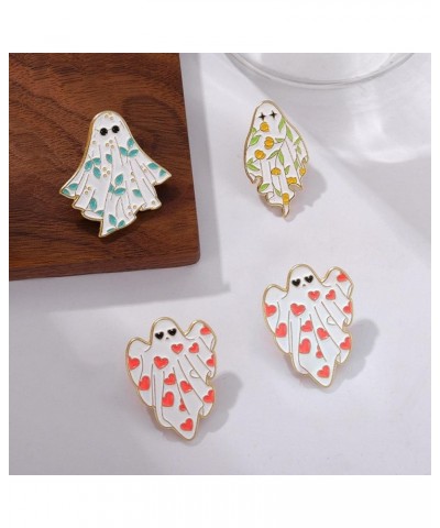 1/4pcs Halloween Cute Ghost Enamel Brooch Pin, Gothic Badges Halloween Pins, Enamel Love Heart Leaf Ghost Pins Jewelry Gifts ...