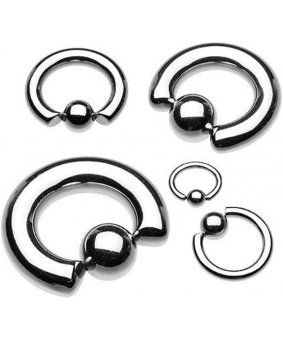 Basic Steel Captive Bead Ring 316L Surgical Steel (Sold Individually) 4g 16mm (10mm Ball) Silver $8.95 Body Jewelry