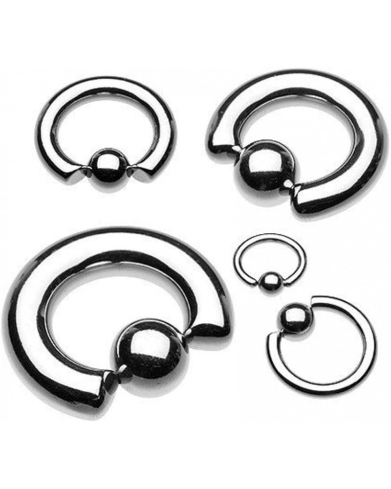 Basic Steel Captive Bead Ring 316L Surgical Steel (Sold Individually) 4g 16mm (10mm Ball) Silver $8.95 Body Jewelry