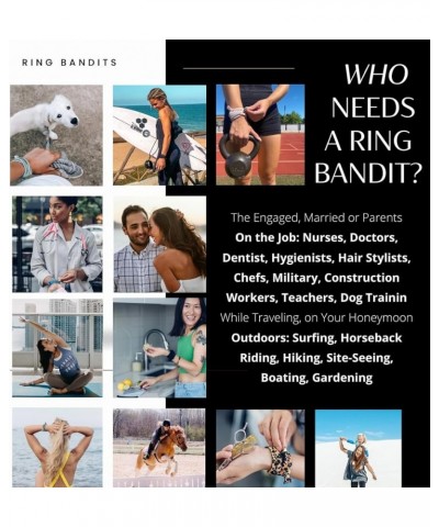 Ring Bracelet | Protect Engagement Ring from being Lost, Stolen or Damaged. Keep Valuables Safe, Clean and on you at Gym, Wor...