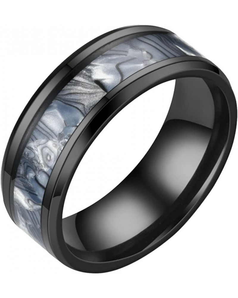 Mens Women Wedding Rings Fashion Jewelry Engagement Rings Opal Sapphire Bridal Band Promise Rings (White, 10) Blue-a 10 $5.93...