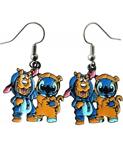 Stitch Earrings Metal Cartoon Earrings Gifts for Woman and Men Girl 4 $9.82 Earrings