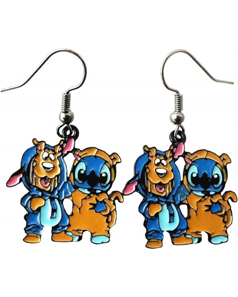 Stitch Earrings Metal Cartoon Earrings Gifts for Woman and Men Girl 4 $9.82 Earrings