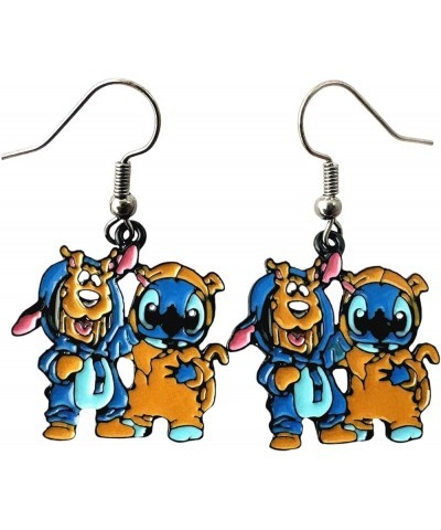 Stitch Earrings Metal Cartoon Earrings Gifts for Woman and Men Girl 4 $9.82 Earrings