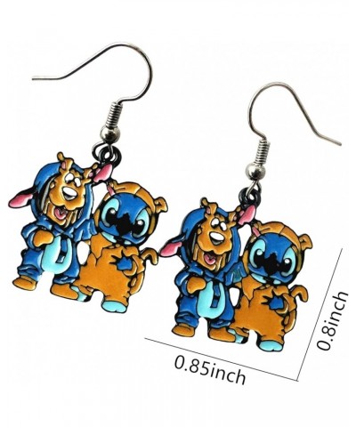 Stitch Earrings Metal Cartoon Earrings Gifts for Woman and Men Girl 4 $9.82 Earrings