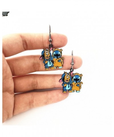 Stitch Earrings Metal Cartoon Earrings Gifts for Woman and Men Girl 4 $9.82 Earrings