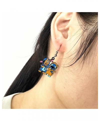 Stitch Earrings Metal Cartoon Earrings Gifts for Woman and Men Girl 4 $9.82 Earrings