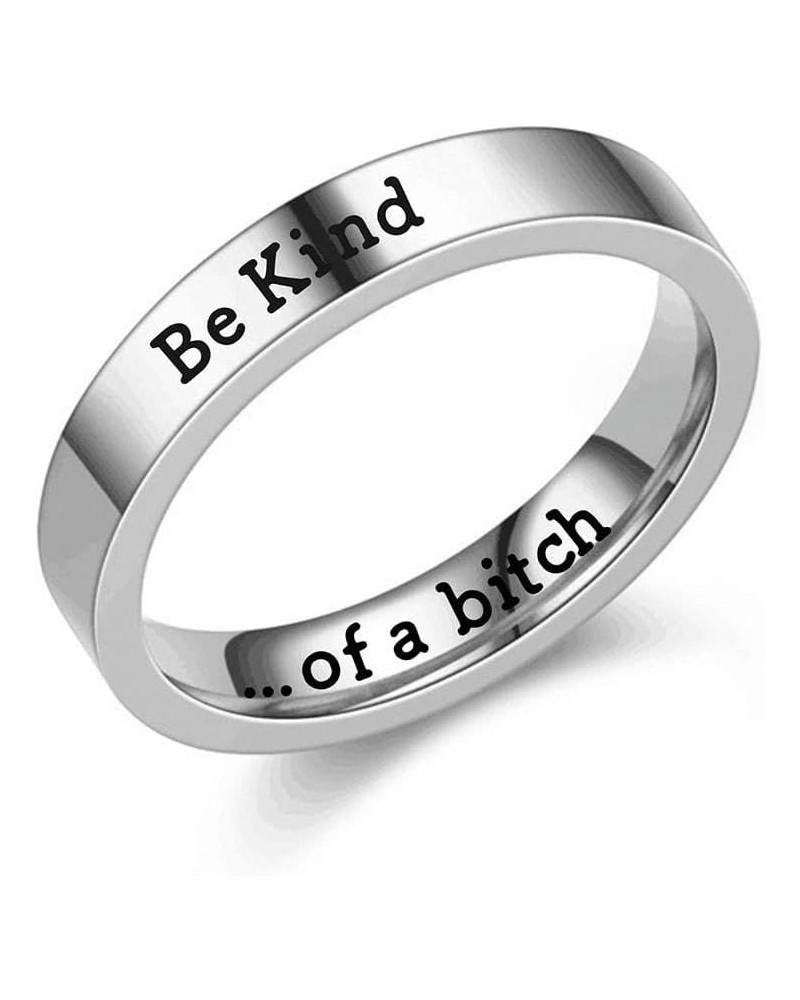 Be Kind of A Bitch Ring, Inspirational Friendship Ring for Women, Funny Sayings Ring, Motivational Jewelry Gift for Sisters, ...