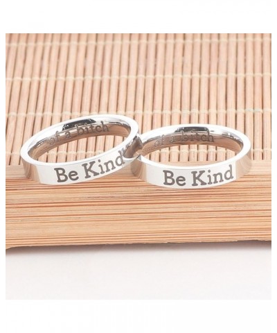 Be Kind of A Bitch Ring, Inspirational Friendship Ring for Women, Funny Sayings Ring, Motivational Jewelry Gift for Sisters, ...