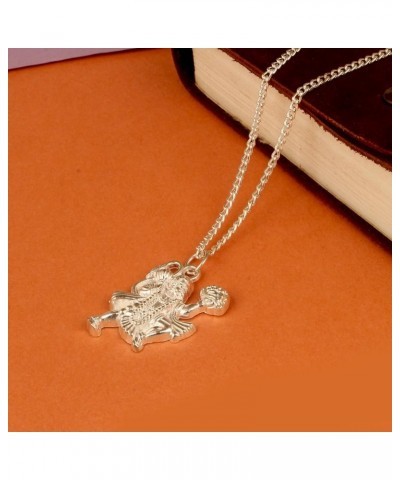 Spiritual Pendant Locket with Chain Necklace For Men And Women Stainless Steel Silver Hanuman ji $7.14 Necklaces