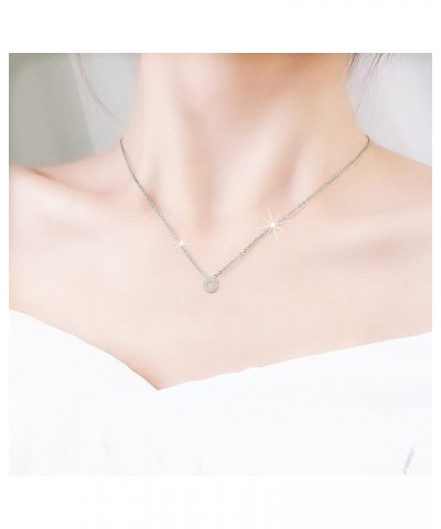 Chain Layered Necklace for Women Dainty Tiny Silver Initial Necklace Gold Filled Handmade Dainty Personalized Letter Choker N...